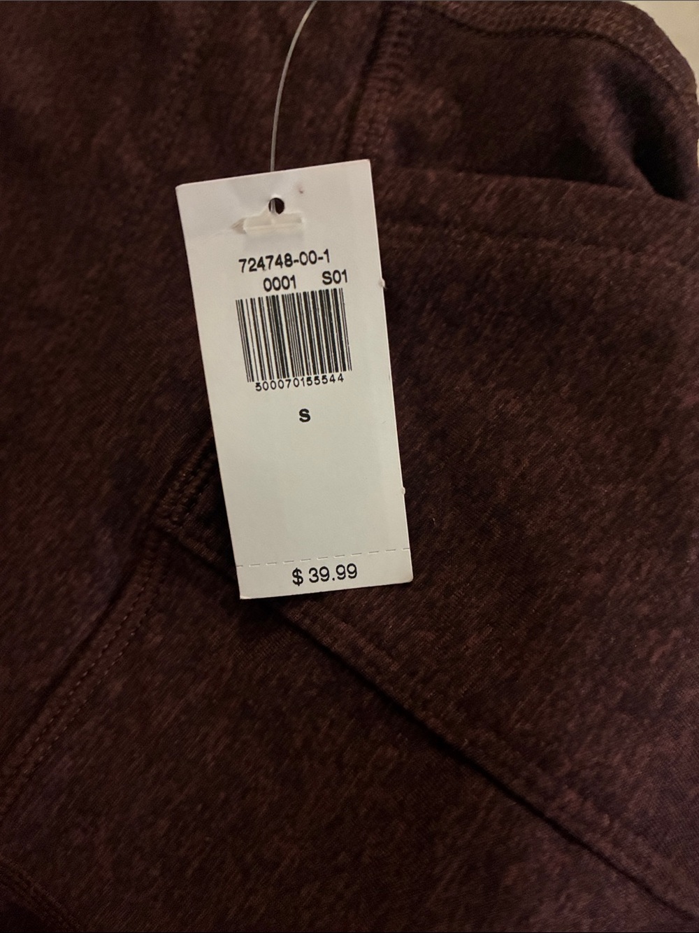 Old Navy Women's Maroon/Burgundy Leggings with Drawstring Waist - Picture 4 of 4